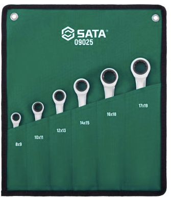 SATA 6 Pc. Metric Double Box Ratcheting Wrench Set