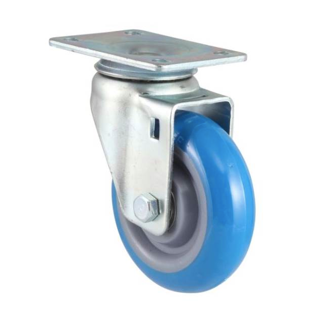 Swivel Castor GB3303487 Globe 3 inch Swivel Blue