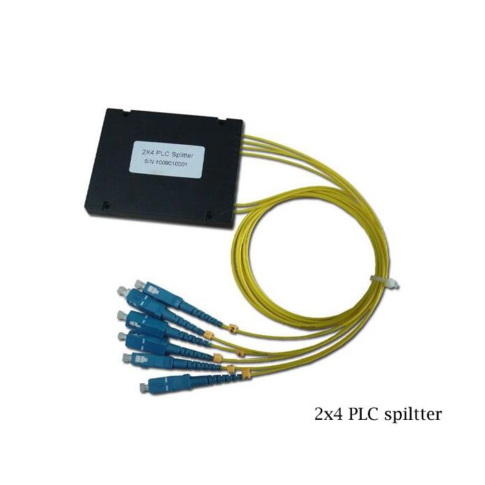 Fiber Optic PLC Splitter 2:4 SC/UPC cassette type