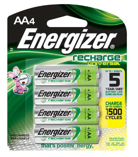 ENERGIZER RECHARGE BATTERY AA ( 4 PCS/PACK )