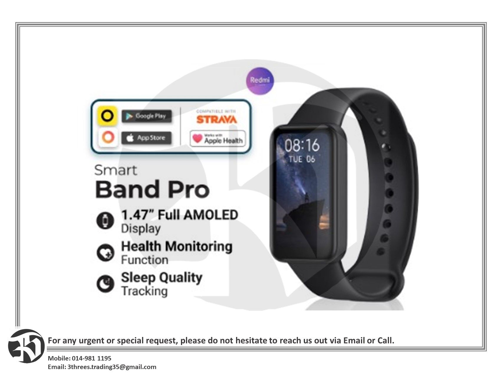 Redmi Smart Band Pro 1.47 Inch
