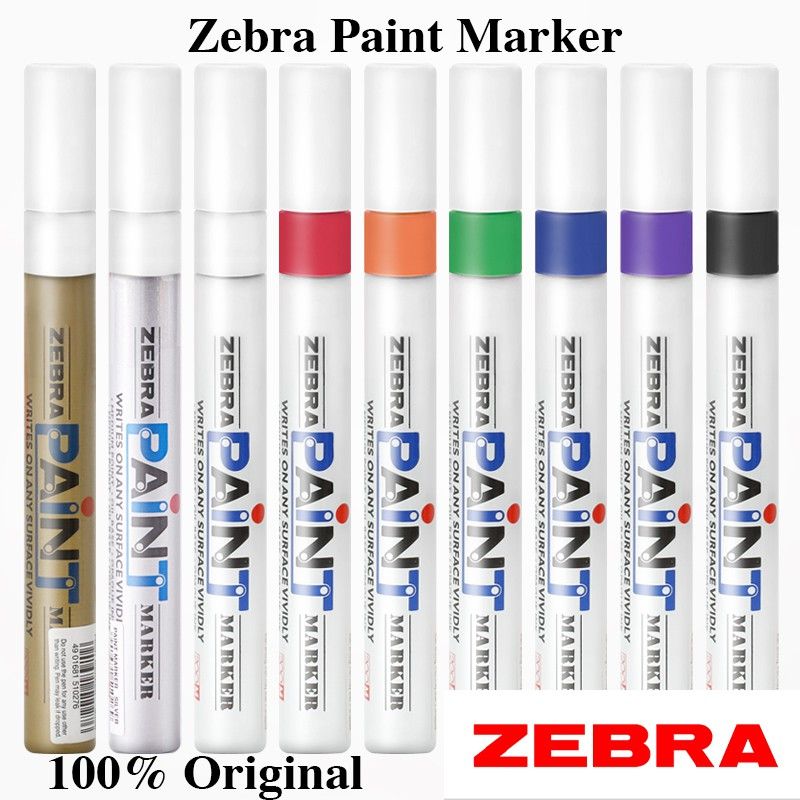 ZEBRA PAINT MARKER WHITE