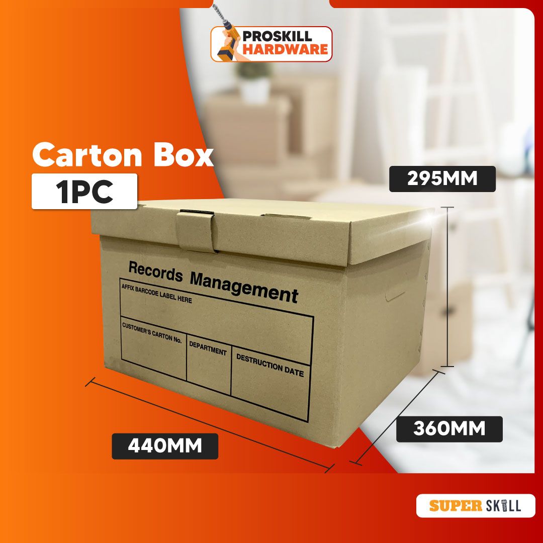 PROSKILL HARDWARE Carton Box Packaging Box Document Box Moving Box Filing Box / Kotak Pindah Rumah Tebal Keras / 鍖呰绠卞瓙