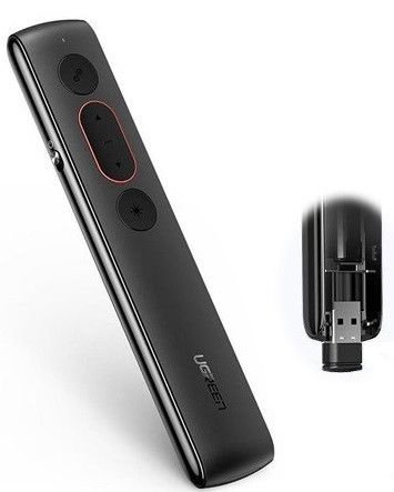 UGREEN PACK WIRELESS PRESENTER PRESENTATION REMOTE CLICKER LASER POINTER 2.4GHZ USB