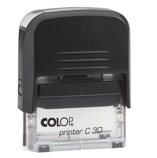 COLOP Self-Inking Text Stamp C30 48mm x 17mm Black