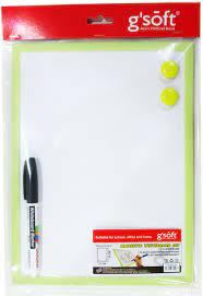 G'SOFT MAGNETIC WHITEBOARD SET GS-WB2128 (28CMX21CM)