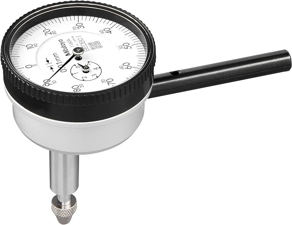 Mitutoyo 1160A Series 1 Back Plunger Dial Indicator, 5 mm, Metric