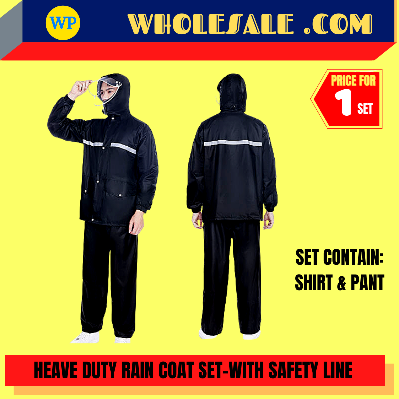 SAFETY RAIN COAT (BAJU & SELUAR) / Rain Coat / safety / Coat / BAJU HUJAN /