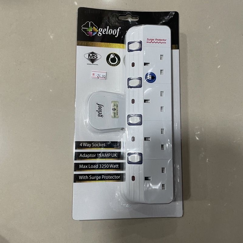 SE SETIA ELECTRIC GELOOF 4WAY ADAPTOR (S1488N)