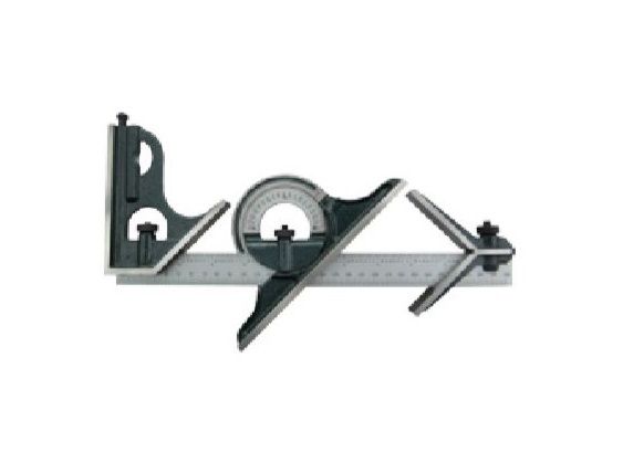 Temo 4pc 12"/300mm Multi-functional Combination Square Set - 4R Graduation