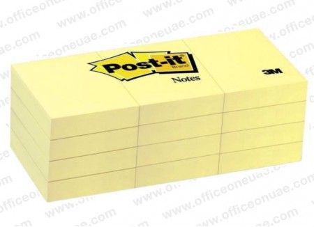 3M Post-it Notes Yellow 653 35mm x 48mm 100 sheets
