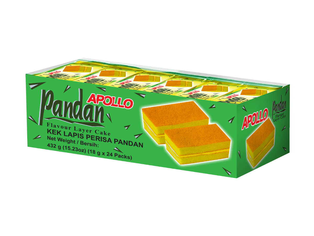 Apollo Pandan Layer Cake Tray 24 x 18 g