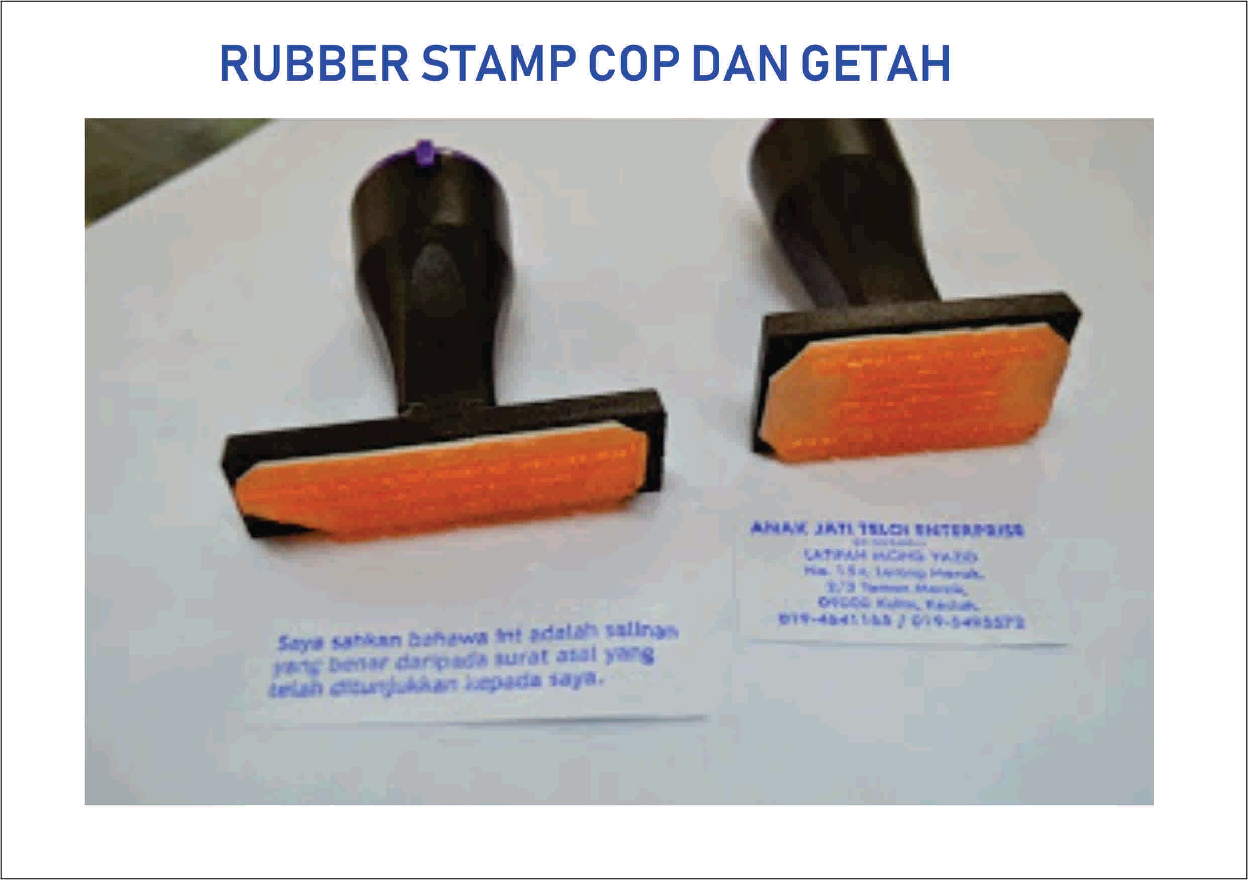 OCHA RUBBERSTAMP STAFF NAMA, SALINAN, SITE TNB
