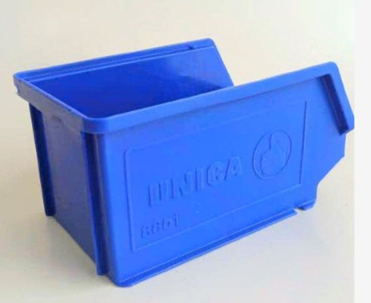 *UNICA Side Vent Stackable Industrial Heavy Duty Hardware Spare Parts Storage Wall-Mounted Container Box Bin Rack  (8800)