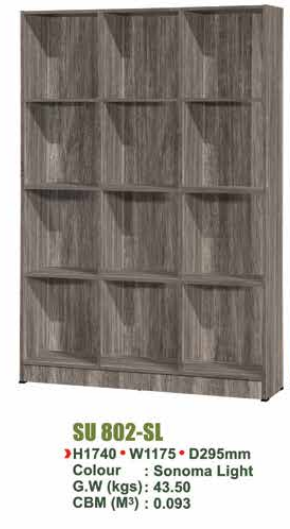 SU FILE CABINET SU 802 - SL/N.OAK/WN
