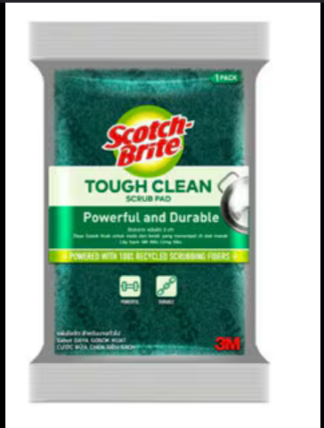 3M SCOTCHBRITE SCRUBBING PADS & SPONGES 3'S