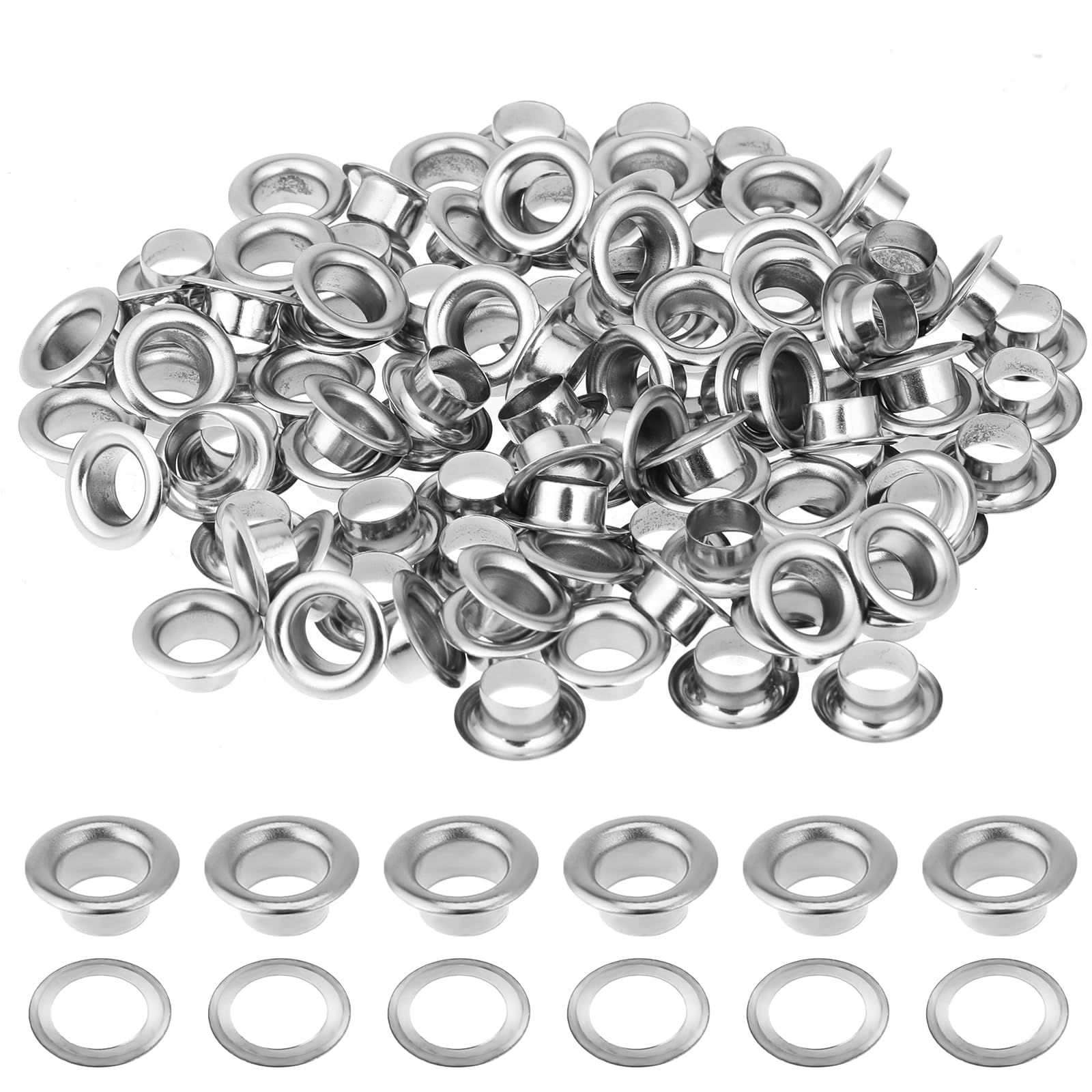 EYELET & GROMMET (SILVER COLOR)