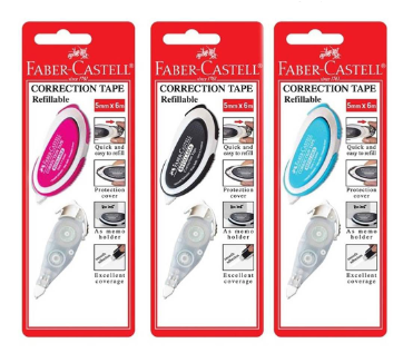 Faber-Castell Correction Tape with Refill 5mm x 6m - 169102