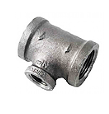 ATKC Galvanized Iron (GI) Fittings Reducing Tee 1 1/4" x 1"