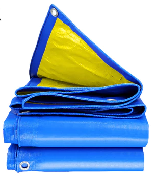 15ft Blue Canvas Waterproof Tarpaulin Sheet