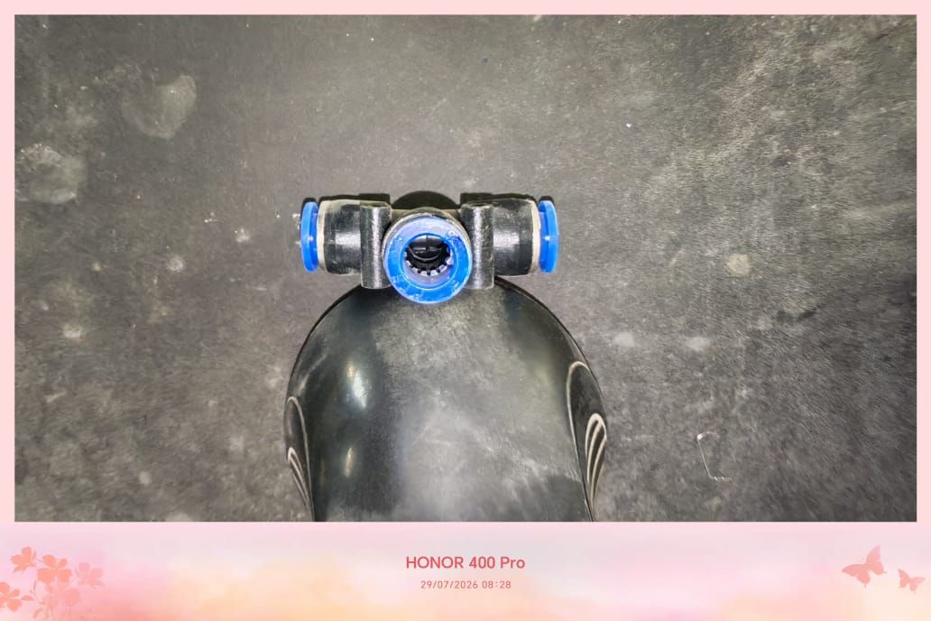 Pnuematik union tee air 8mm