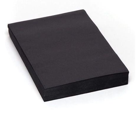 5 pcs Black Sugar Paper 20" x 30" Inch 100gsm