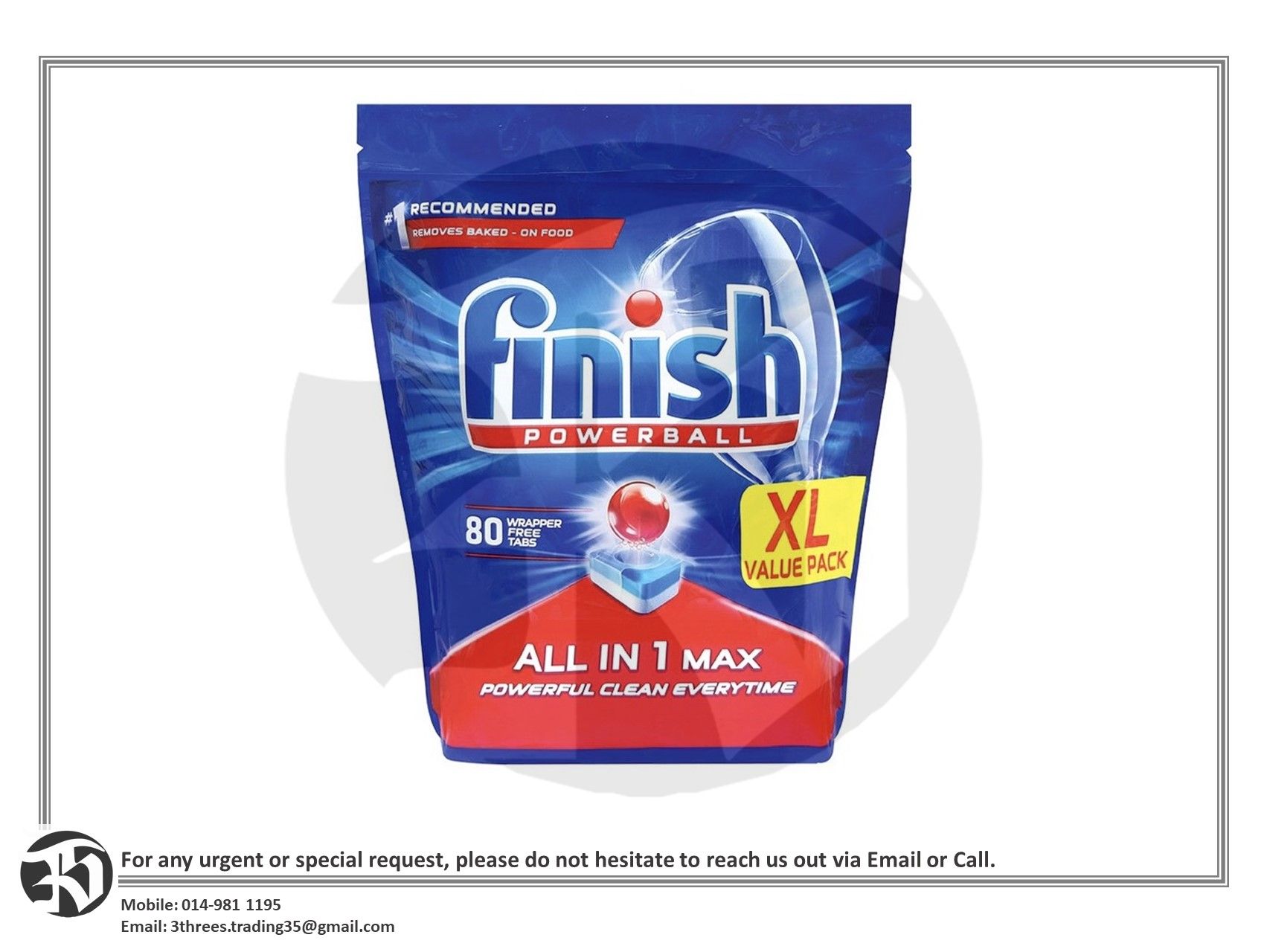 Finish All in 1 Max Power Ball Dishwasher Tablets 24/42/80 pcs