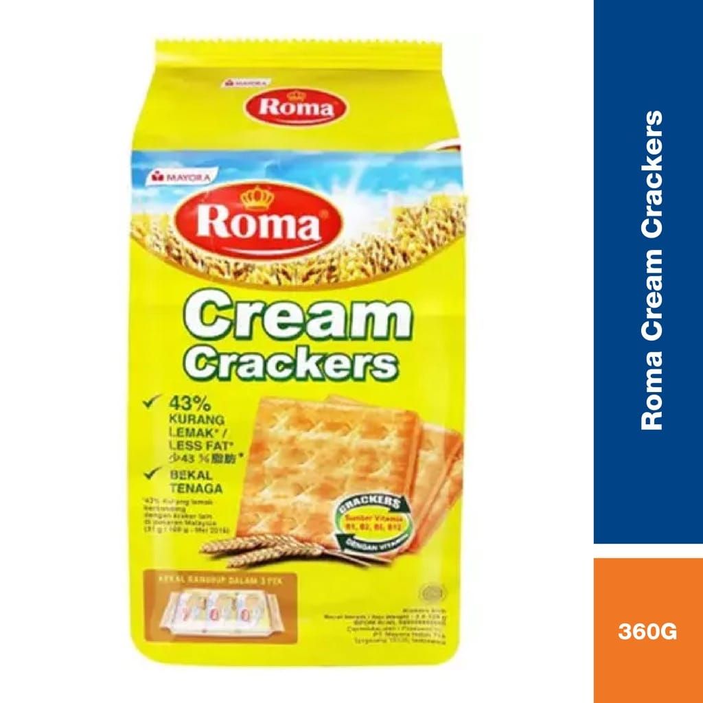Roma *Roma Cream Crackers 360g per pack [PACK OF 5]