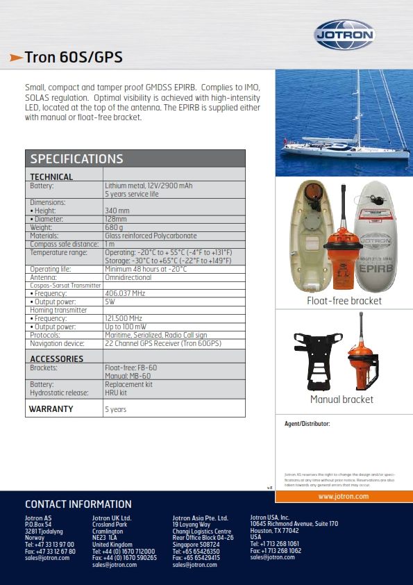 Tron *Tron SART20 Radar Transponder