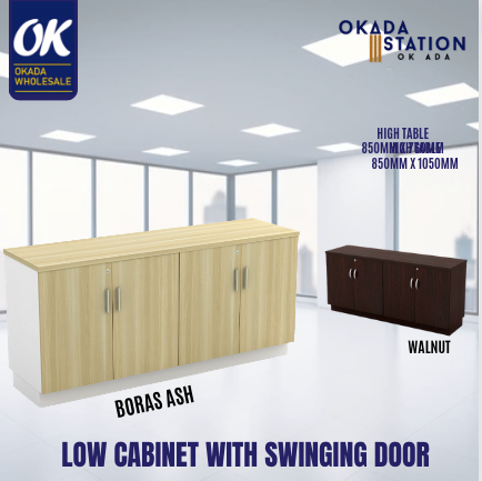 VS SIDE CABINET -SWINGING DOOR / OFFICE SIDE CABINET / SIZE: 1600MM / SIZE: 1800MM / CABINET
