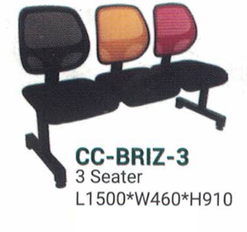 OFIS SERIES PUBLIC SITTING CHAIR CC-BRIZ-3 / 3 SEATER & L1500*W460*H910