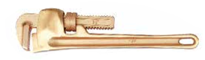 Temo 250mm Safety Pipe Wrench - Be-Cu