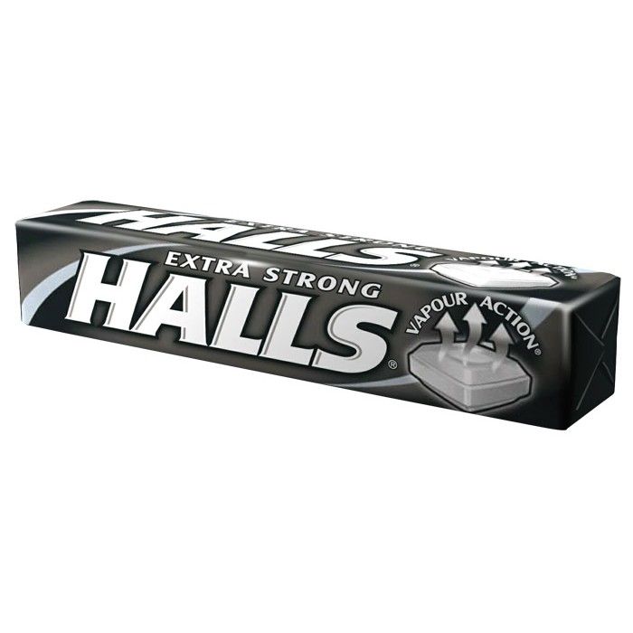 Candy Halls Extra Strong Mint Flavoured Candy 34g