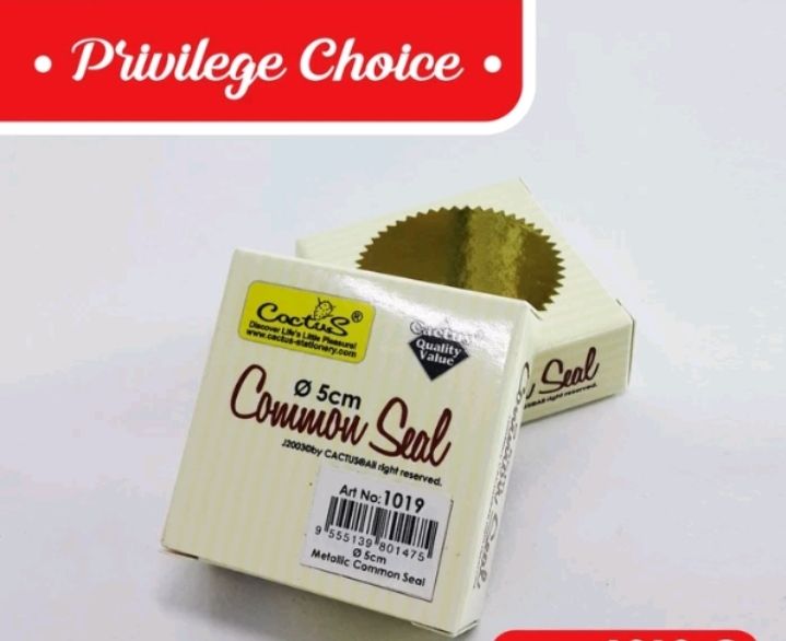 COMMON SEAL STICKER 51MM 100S - FREE DELIVERY CHARGE