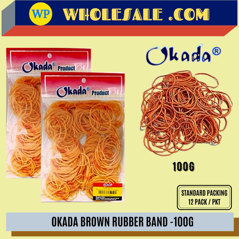 BROWN RUBBER BAND-100g /Okada /Rubber Band /Brown Rubber Band /100g