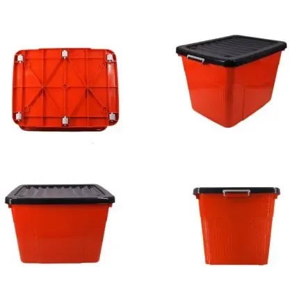 Temo 278*222*165mm All in 1 Red Plastic Storage Bin
