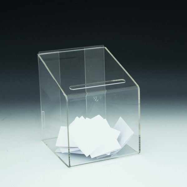 QP Suggestion Box Transparent 7" x 7"