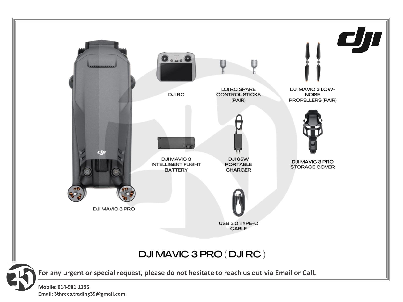 DJI Mavic 3 Pro Camera Drone