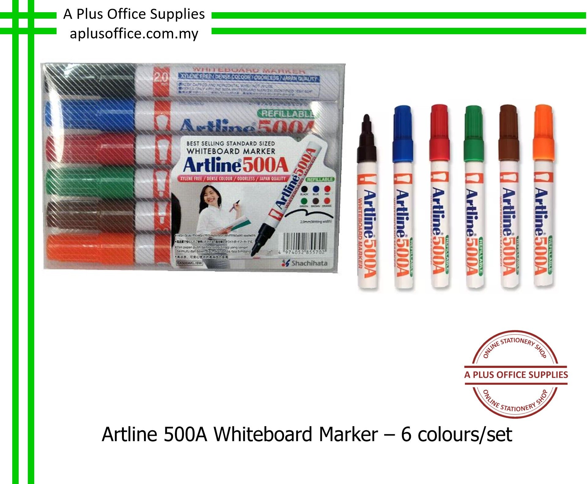 ARTLINE 500A Whiteboard Marker / Papan Putih