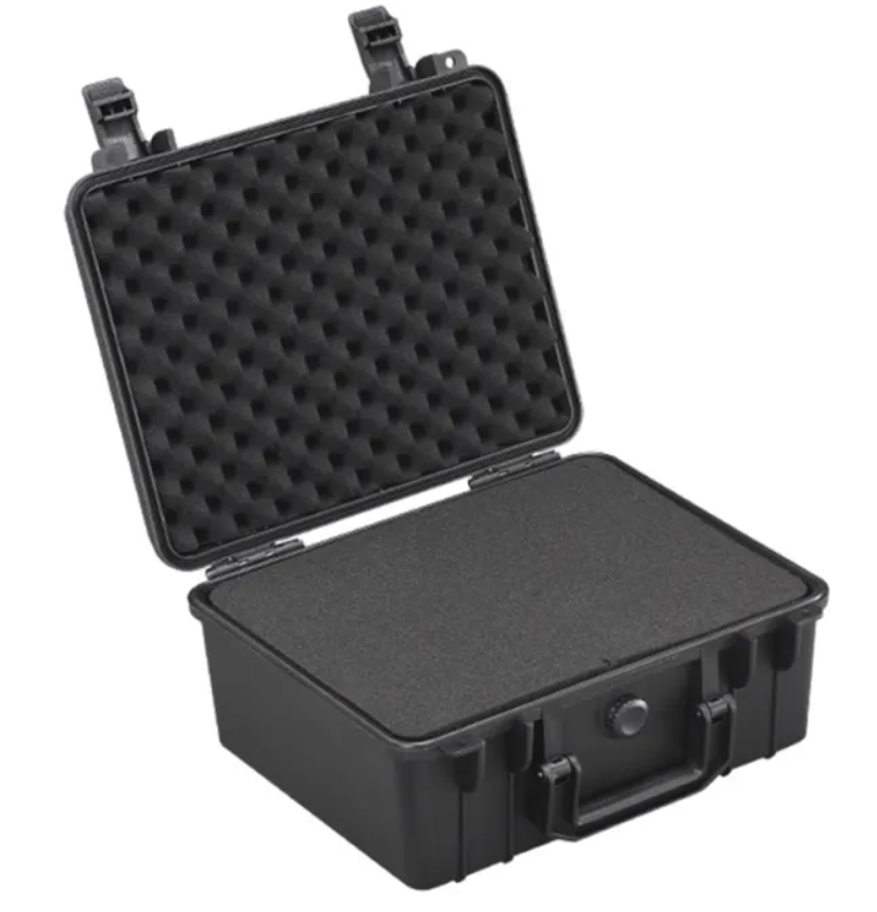 280x240x130mm safety instrument toolbox ABS plastic storage toolbox sealed toolbox with foam inside