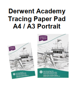 Genuine Malaysia Derwent Academy Product - Derwent Academy Tracing Paper Pad A4 Portrait R31235F