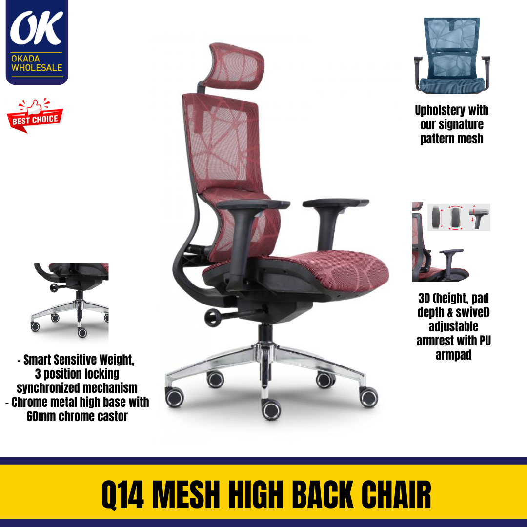 CLASSIC Q14 MESH HIGH BACK CHAIR / OFFICE CHAIR