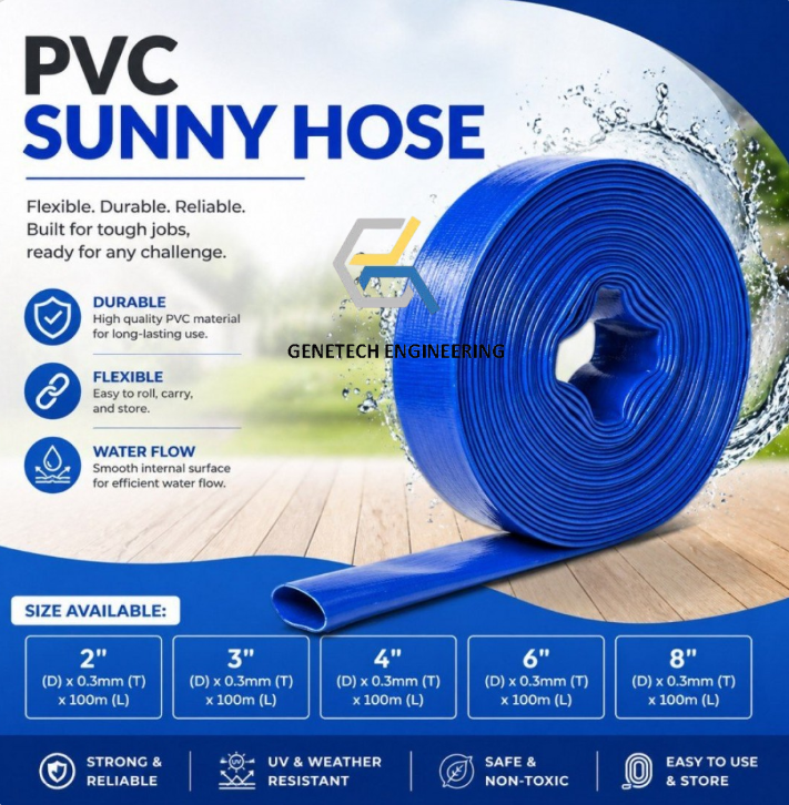 Sunny Hose - blue colour (100m)