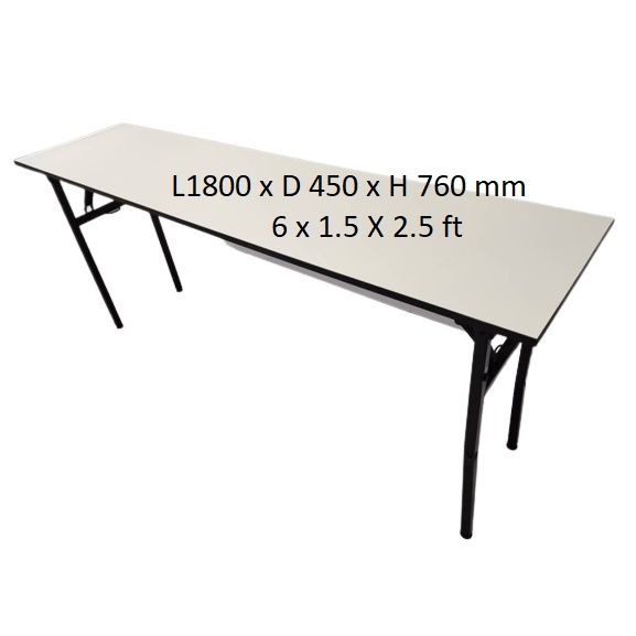 Banquet Table Folding L1800 X D450 X H760MM Brand 3V