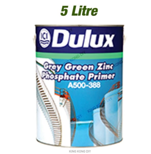 5L ICI DULUX Grey Green Zinc Phosphate Primer A500-388
