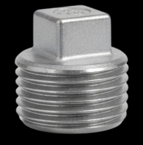 ATKC Stainless Steel Fittings Square Plug 1/2"