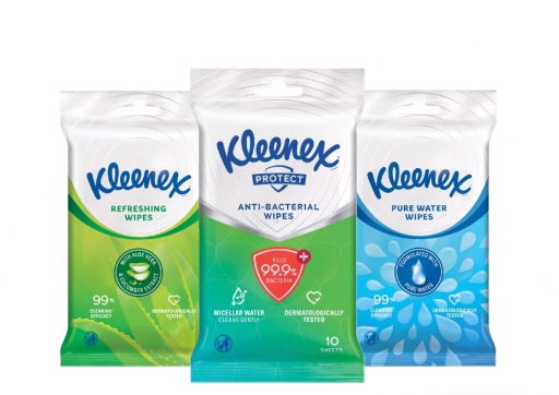 20x3x10s Kleenex Antibacterial Wipes Bdl Pack (39999C)