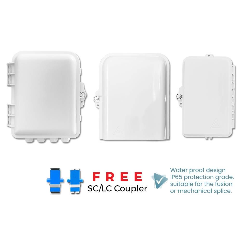 OUTDOOR / INDOOR 6 / 8 CORES FTTH FIBER WALLMOUNT PANEL BOX