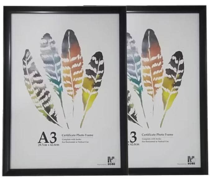Frame Gambar bingkai hitam untuk Size A3