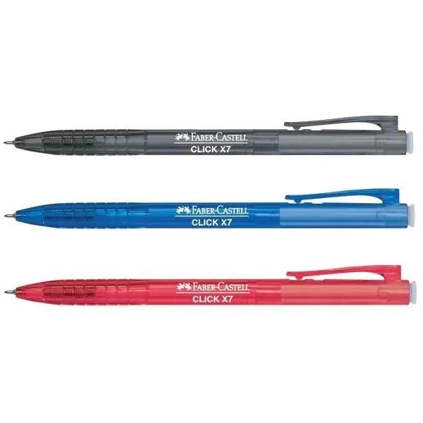 FABER-CASTELL BALL PEN CLICK X5 (0.5) | CLICK X7 (0.7) | BLACK/BLUE/RED